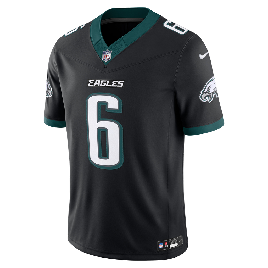 Philadelphia Eagles DeVonta Smith Black Alternate Vapor F.U.S.E. Stitched Limited Jersey product image 5, provided for