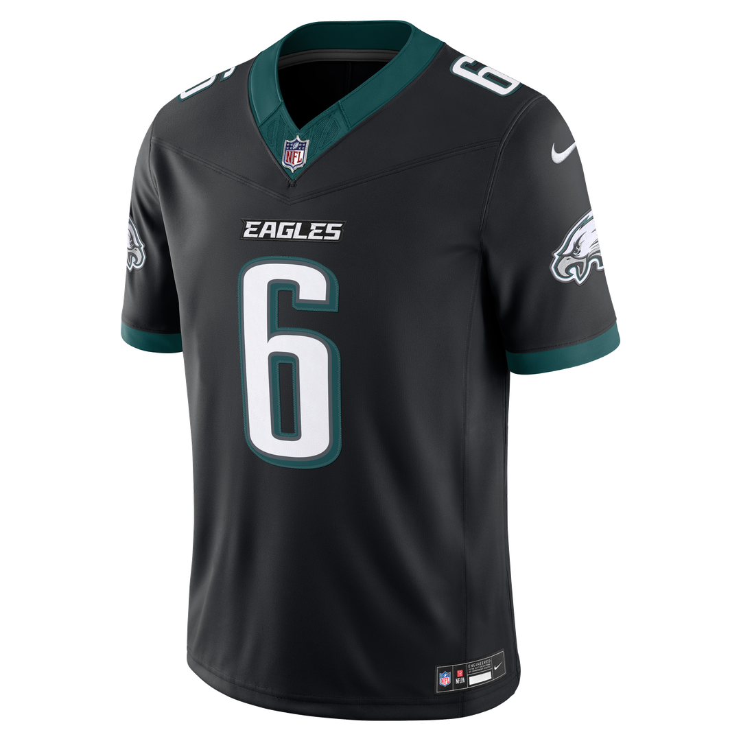Philadelphia Eagles DeVonta Smith Black Alternate Vapor F.U.S.E. Stitched Limited Jersey product image 5, provided for