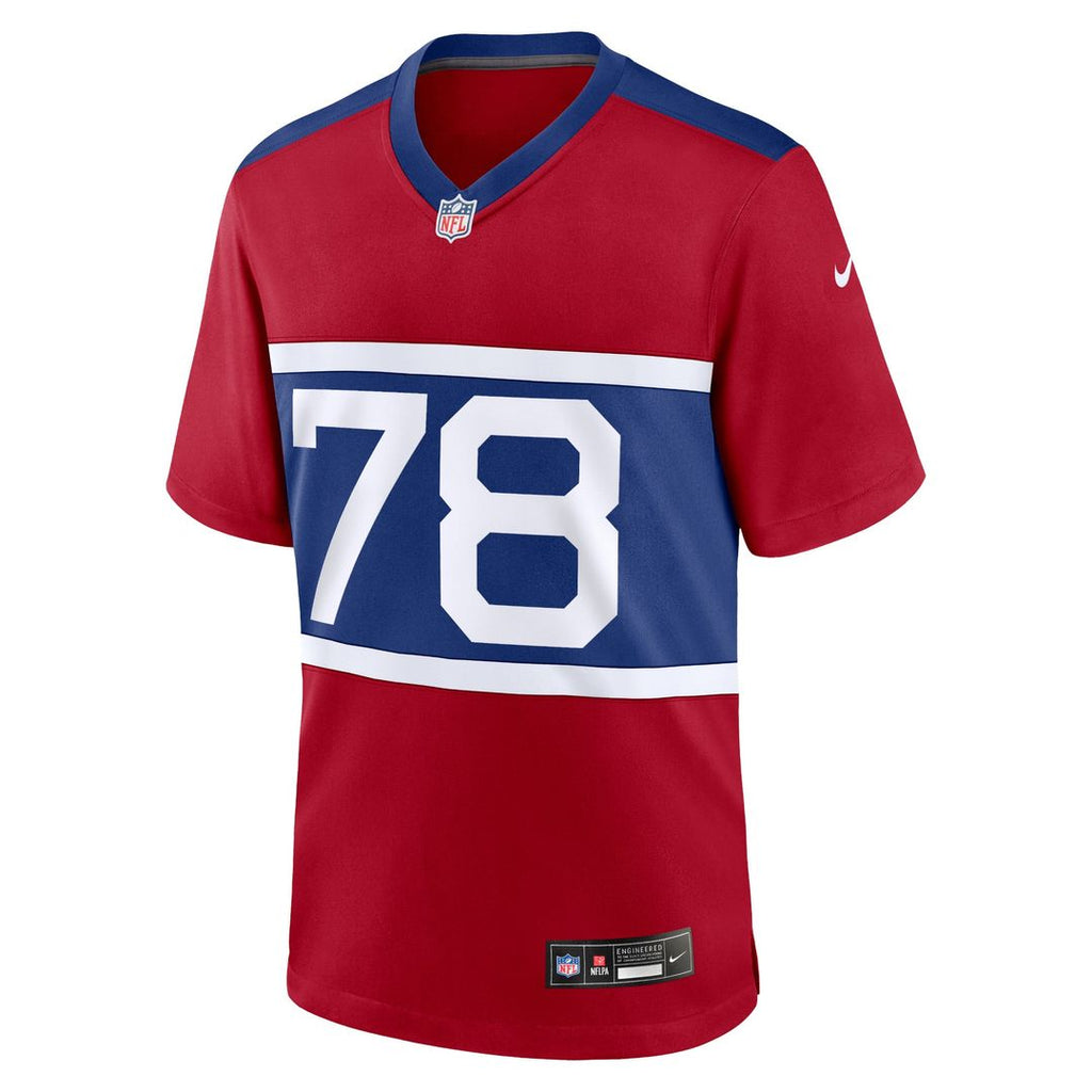 New York Giants Andrew Thomas Century Red Alternate Player Game Jersey product image 2, provided for visual reference and