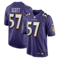 Baltimore Ravens Bart Scott Purple Game Retired Player Jersey product image 1, provided for visual reference and product
