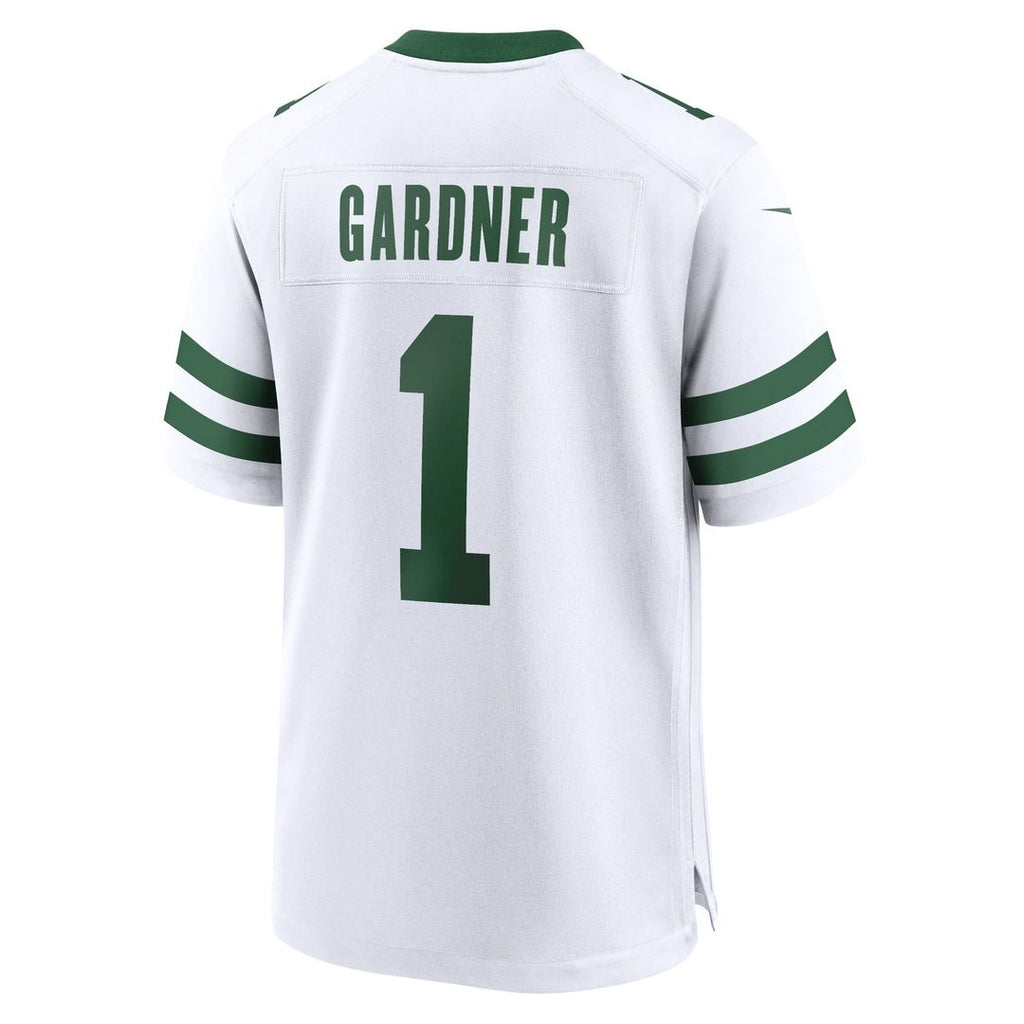 New York Jets Ahmad Sauce Gardner Legacy White Game Jersey product image 3, provided for visual reference and product detail
