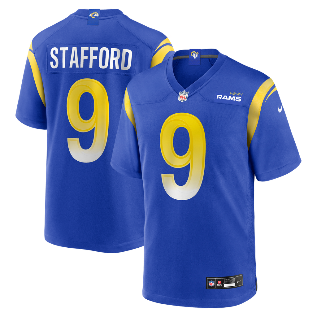 Los Angeles Rams Matthew Stafford Royal Player Game Jersey product image 9, provided for visual reference and product detail