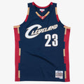 LeBron James Navy Cleveland Cavaliers 2008 - 09 Hardwood Classics Swingman Basketball Jersey product image 1, provided for