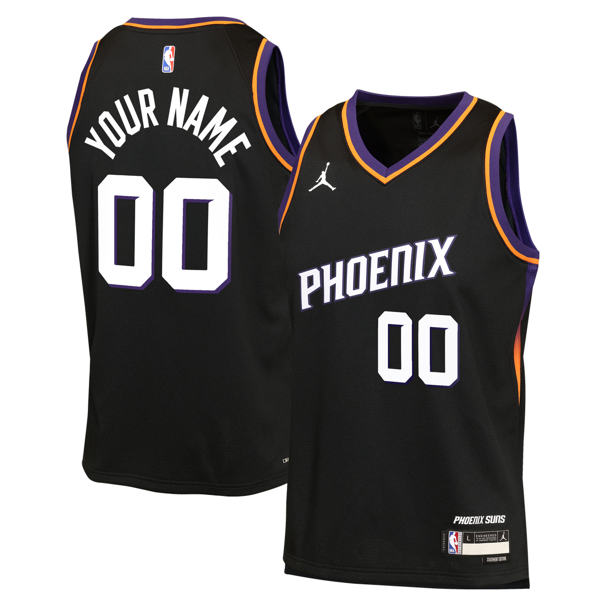 Phoenix Suns Statement Basketball Jersey - Custom - Unisex product image 1, provided for visual reference and product detail