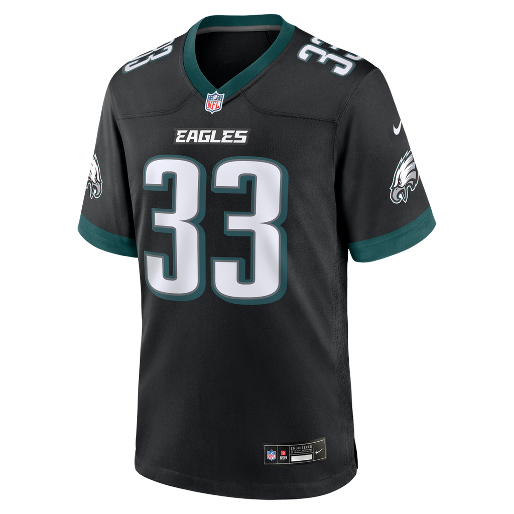 Philadelphia Eagles Cooper DeJean Midnight Green Team Game Jersey product image 8, provided for visual reference and product