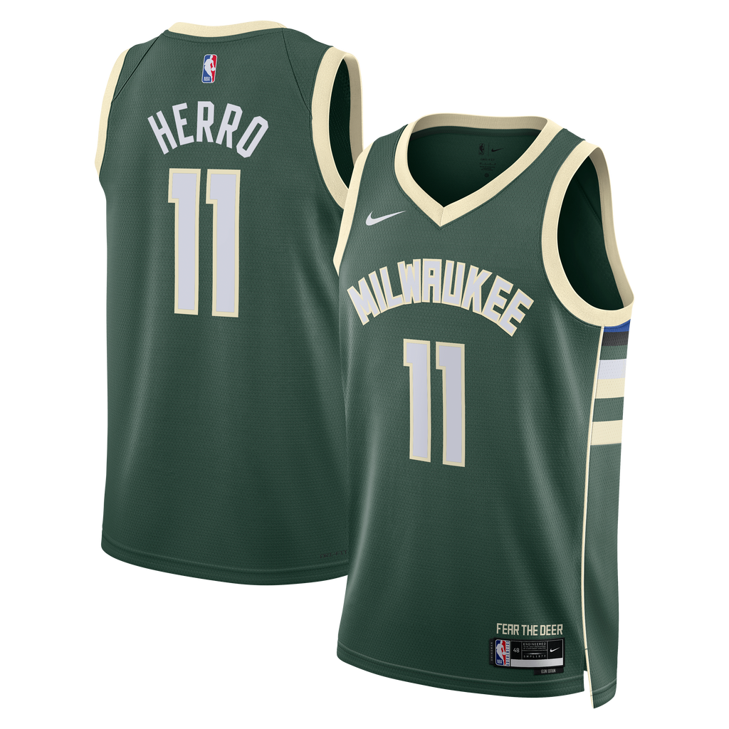 Milwaukee Bucks Nike Icon Edition Swingman Jersey - Hunter product image 1