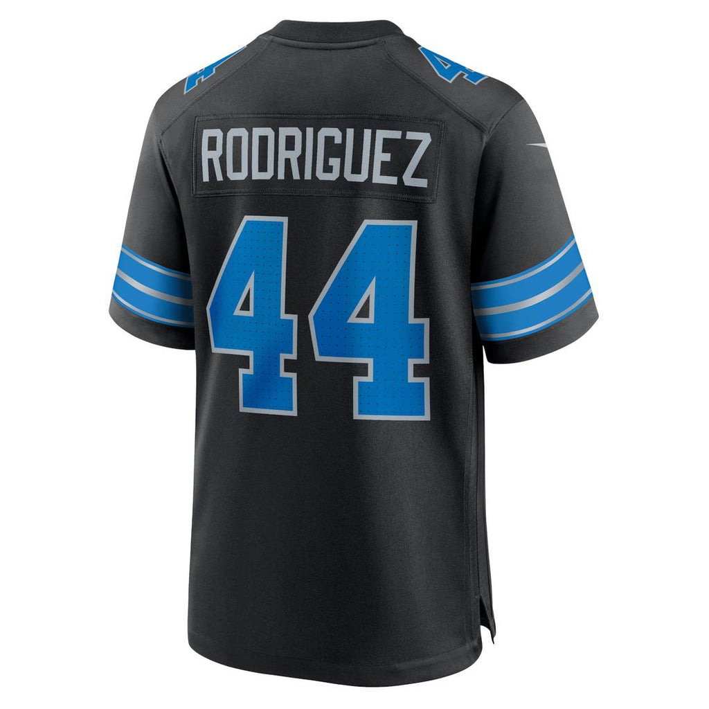 Detroit Lions Malcolm Rodriguez Black 2nd Alternate Game Jersey product image 3, provided for visual reference and product