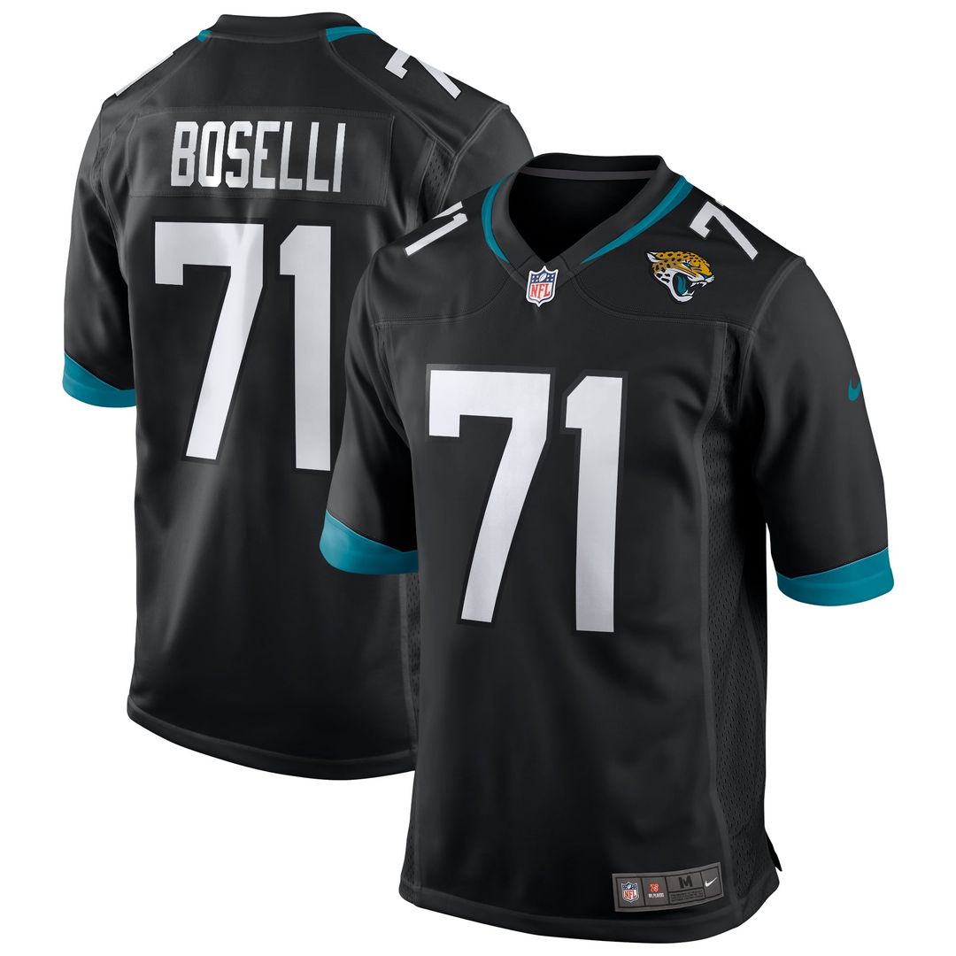 Jacksonville Jaguars Tony Boselli Black Retired Player Alternate Game Jersey product image 1, provided for visual reference