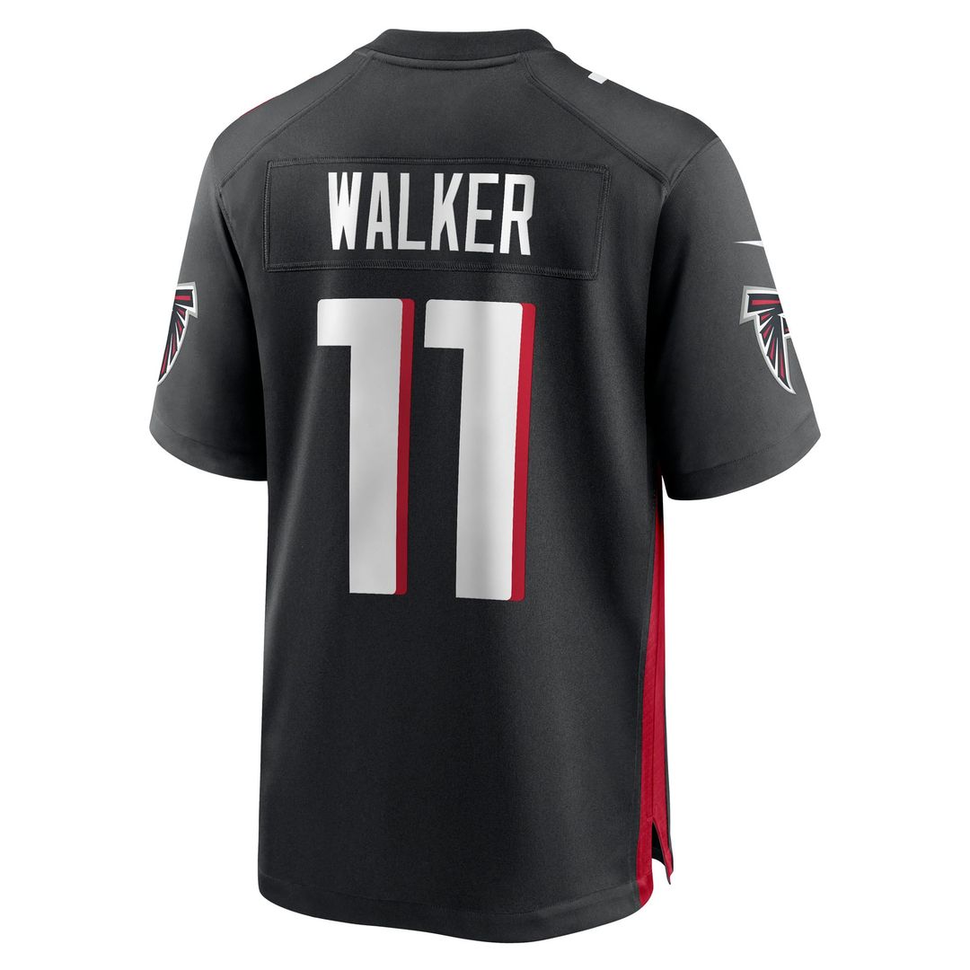 Atlanta Falcons Jalon Walker Black Team Game Jersey product image 3, provided for visual reference and product detail review
