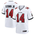 Tampa Bay Buccaneers Chris Godwin Jr. White Game Player Jersey product image 1, provided for visual reference and product