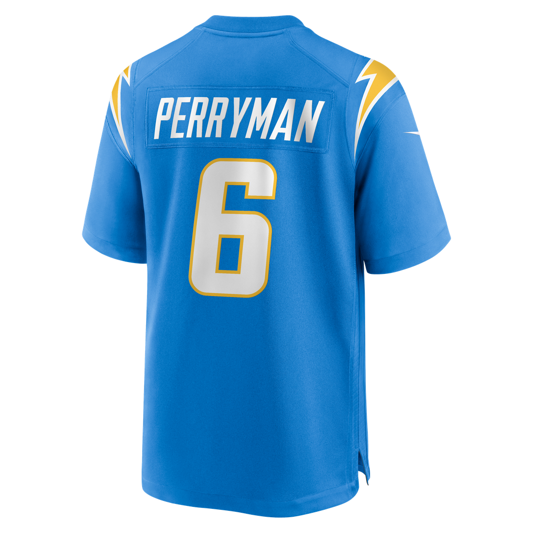 Los Angeles Chargers Denzel Perryman Powder Blue Team Game Jersey product image 3, provided for visual reference and product