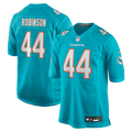 Miami Dolphins Chop Robinson Aqua Player Game Jersey product image 1, provided for visual reference and product detail review