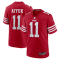 San Francisco 49ers Brandon Aiyuk Scarlet Game Player Jersey product image 1, provided for visual reference and product