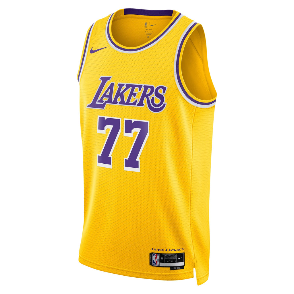 Los Angeles Lakers Icon Edition Swingman Jersey - Gold - Luka Dončić - Unisex product image 3, provided for visual reference
