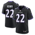 Baltimore Ravens Derrick Henry Black Alternate Game Jersey product image 1, provided for visual reference and product detail