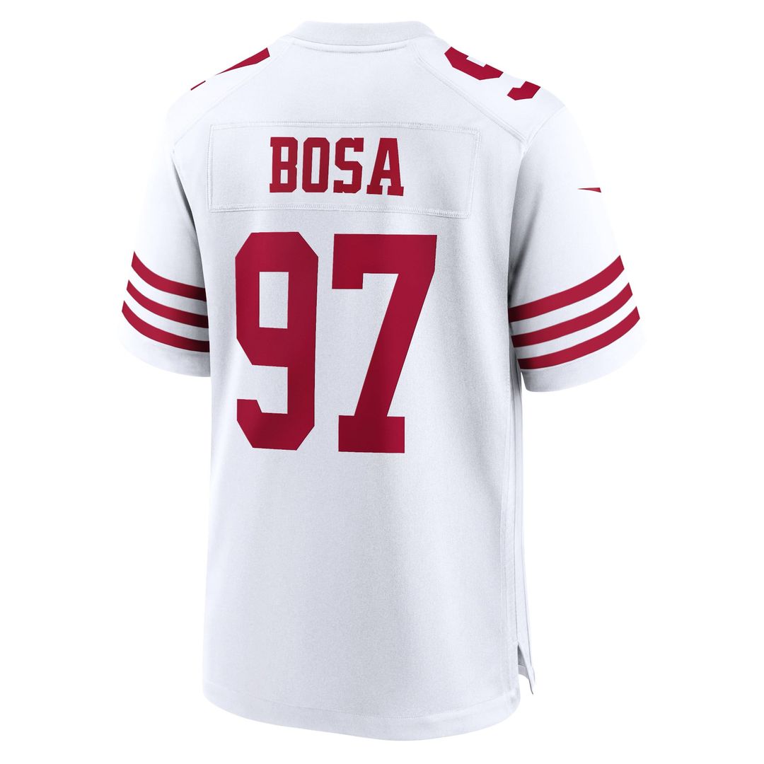 San Francisco 49ers Nick Bosa White Player Game Jersey product image 6, provided for visual reference and product detail