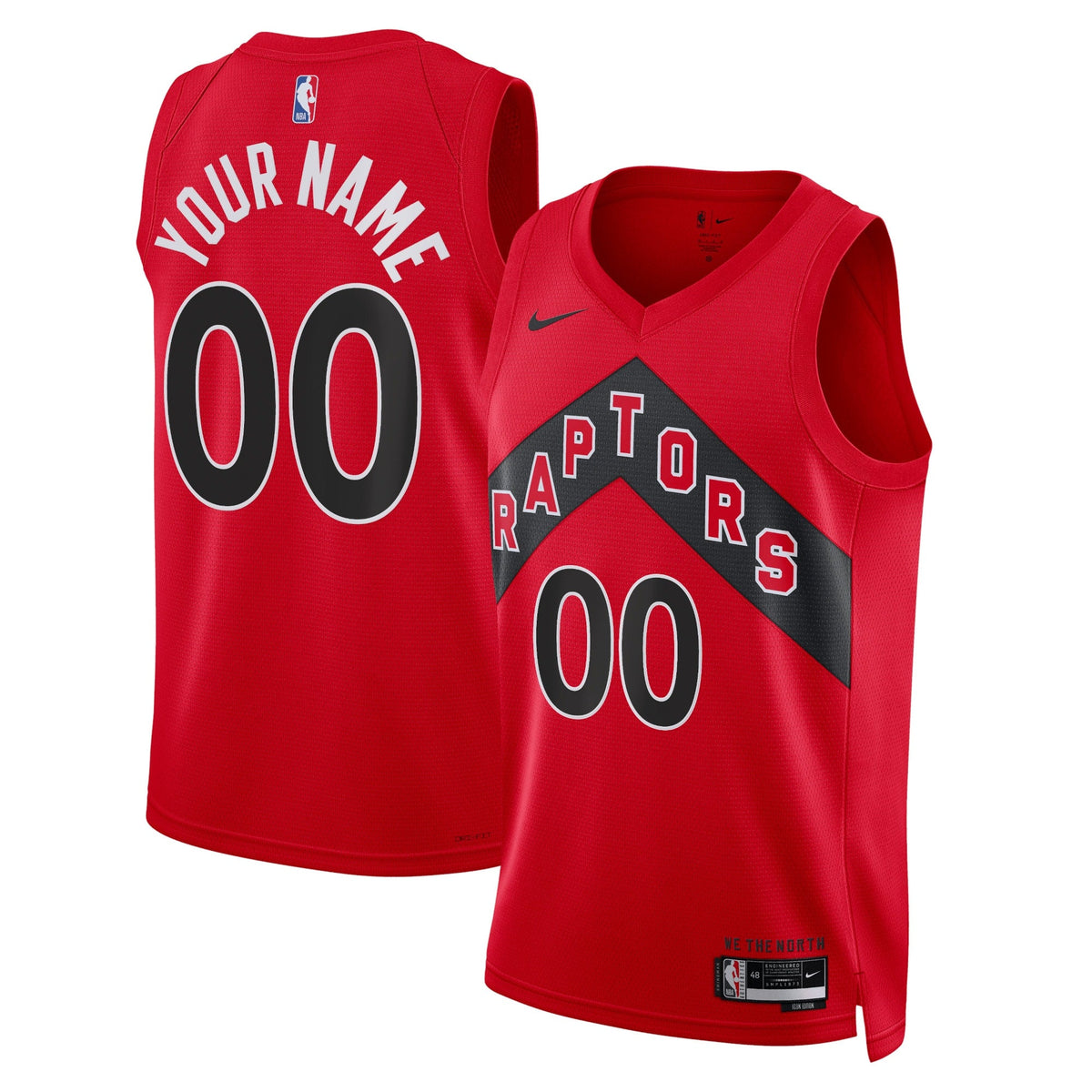 Toronto Raptors Icon Swingman Basketball Jersey - Custom - Unisex product image 1, provided for visual reference and product