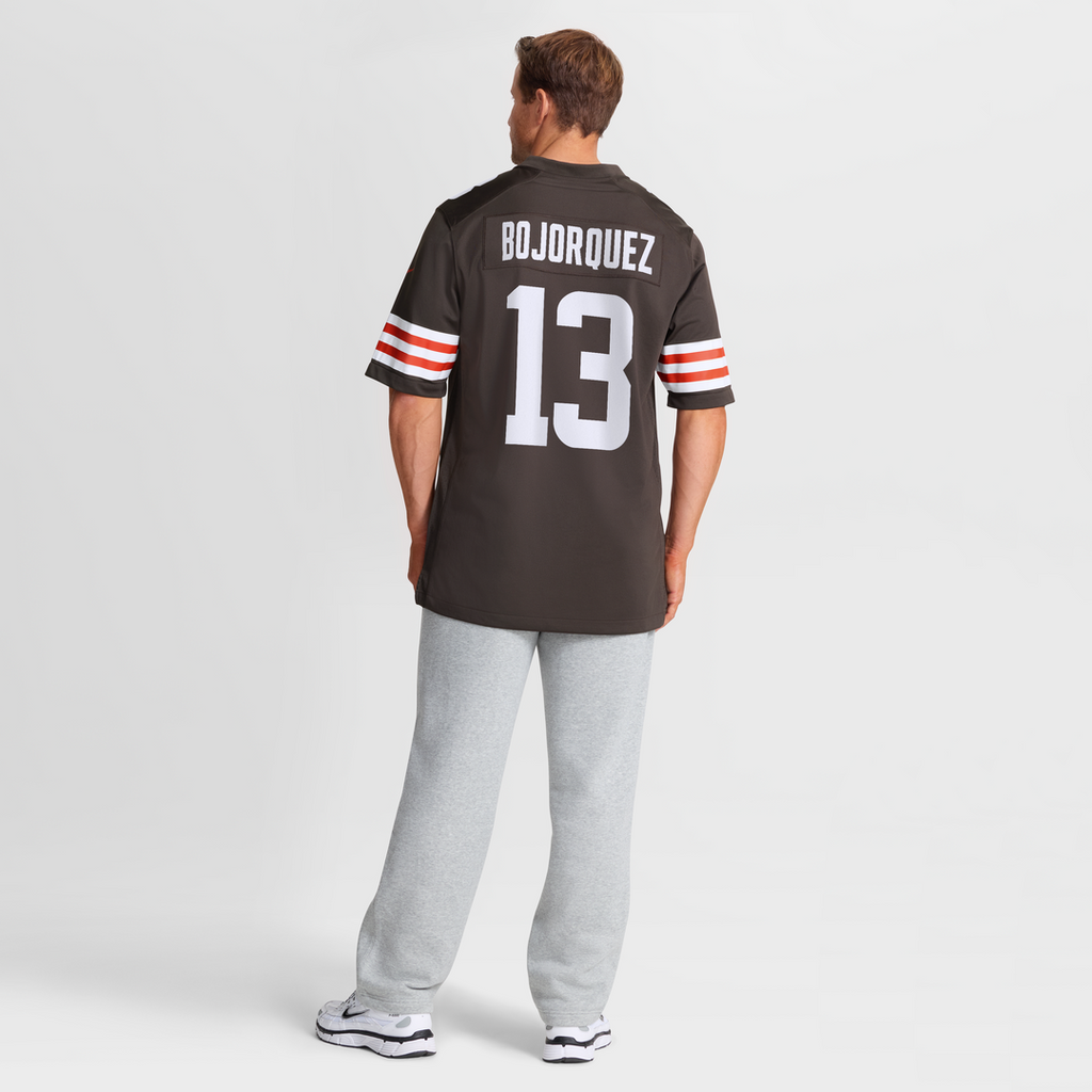 Cleveland Browns Corey Bojorquez Brown Game Jersey product image 8, provided for visual reference and product detail review