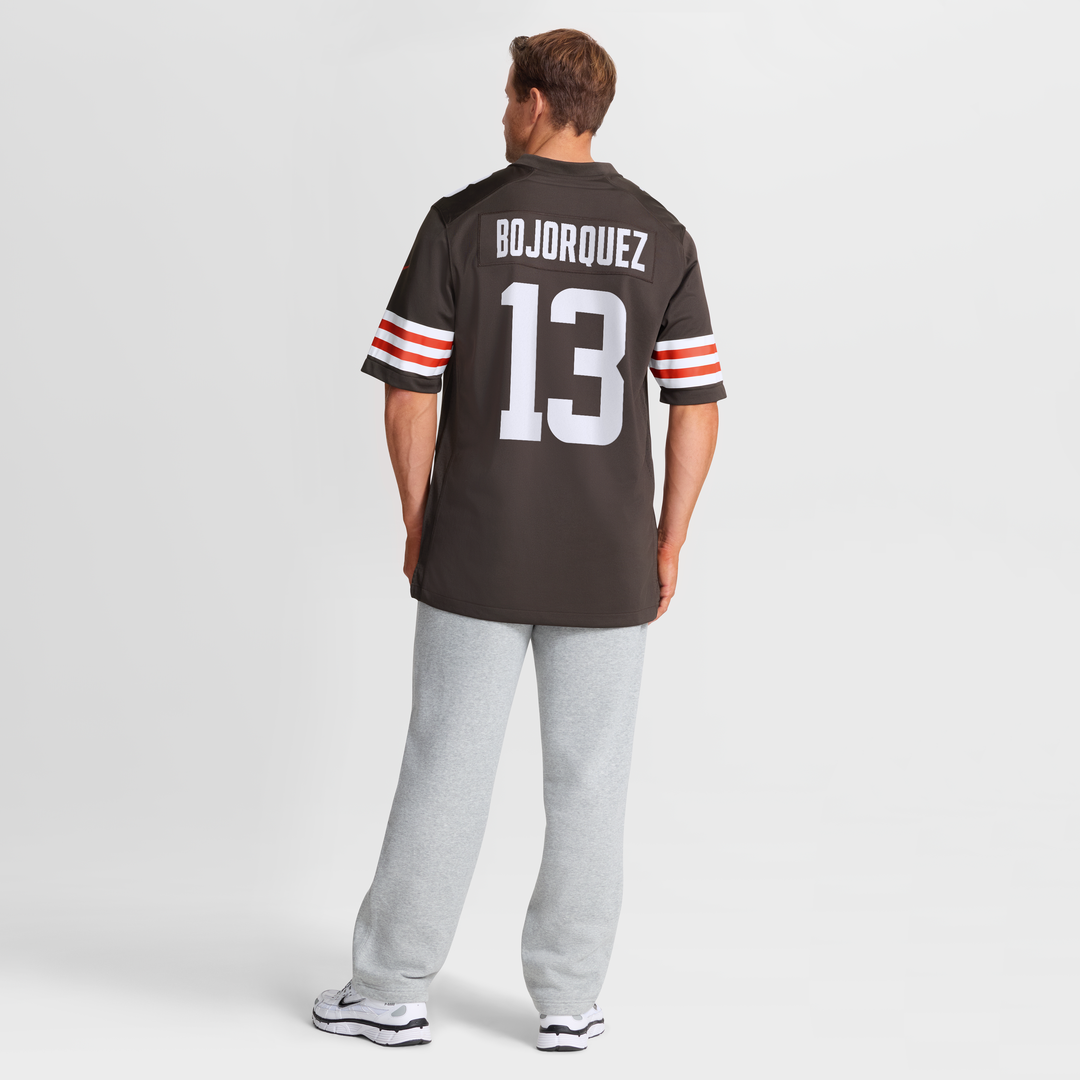 Cleveland Browns Corey Bojorquez Brown Game Jersey product image 8, provided for visual reference and product detail review
