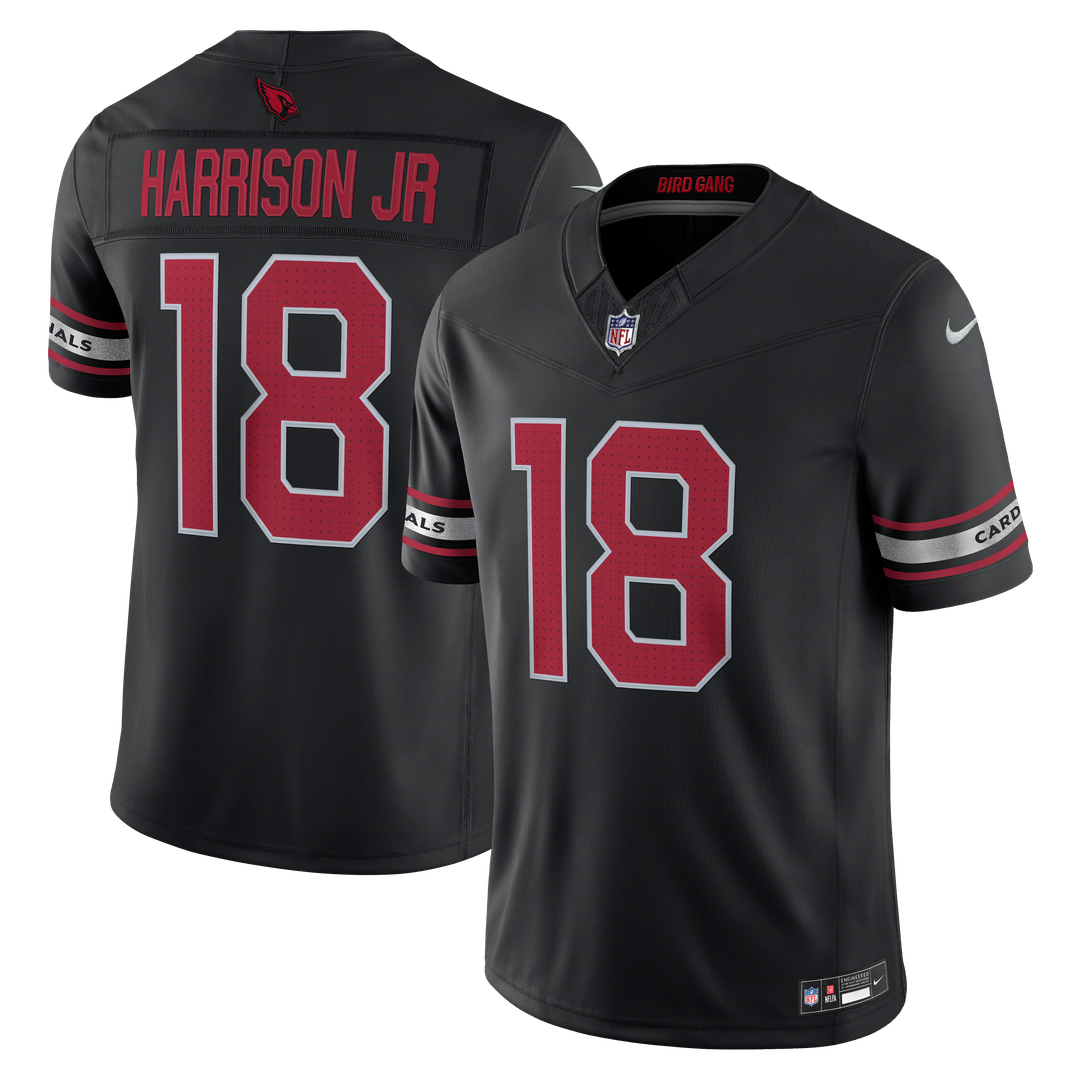 Arizona Cardinals Marvin Harrison Jr. Black Alternate Vapor F.U.S.E. Stitched Limited Jersey product image 1, provided for