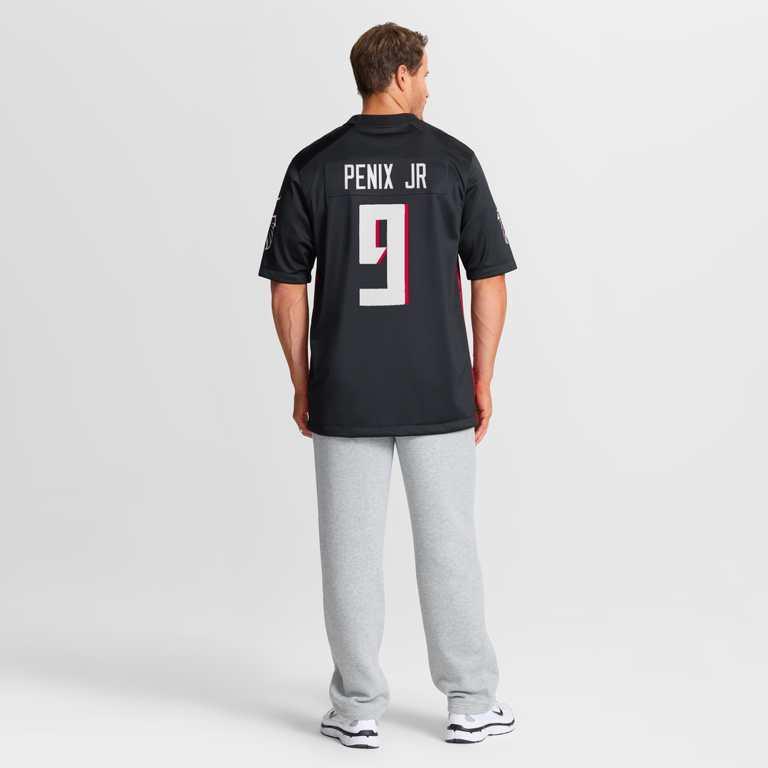 Atlanta Falcons Michael Penix Jr. Black Player Game Jersey product image 8, provided for visual reference and product detail