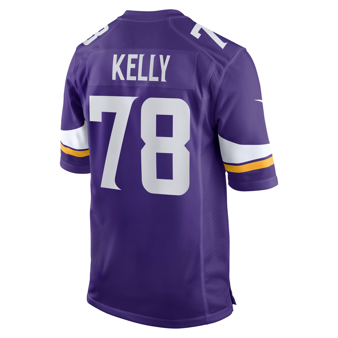 Minnesota Vikings Ryan Kelly Purple Team Game Jersey product image 3, provided for visual reference and product detail review