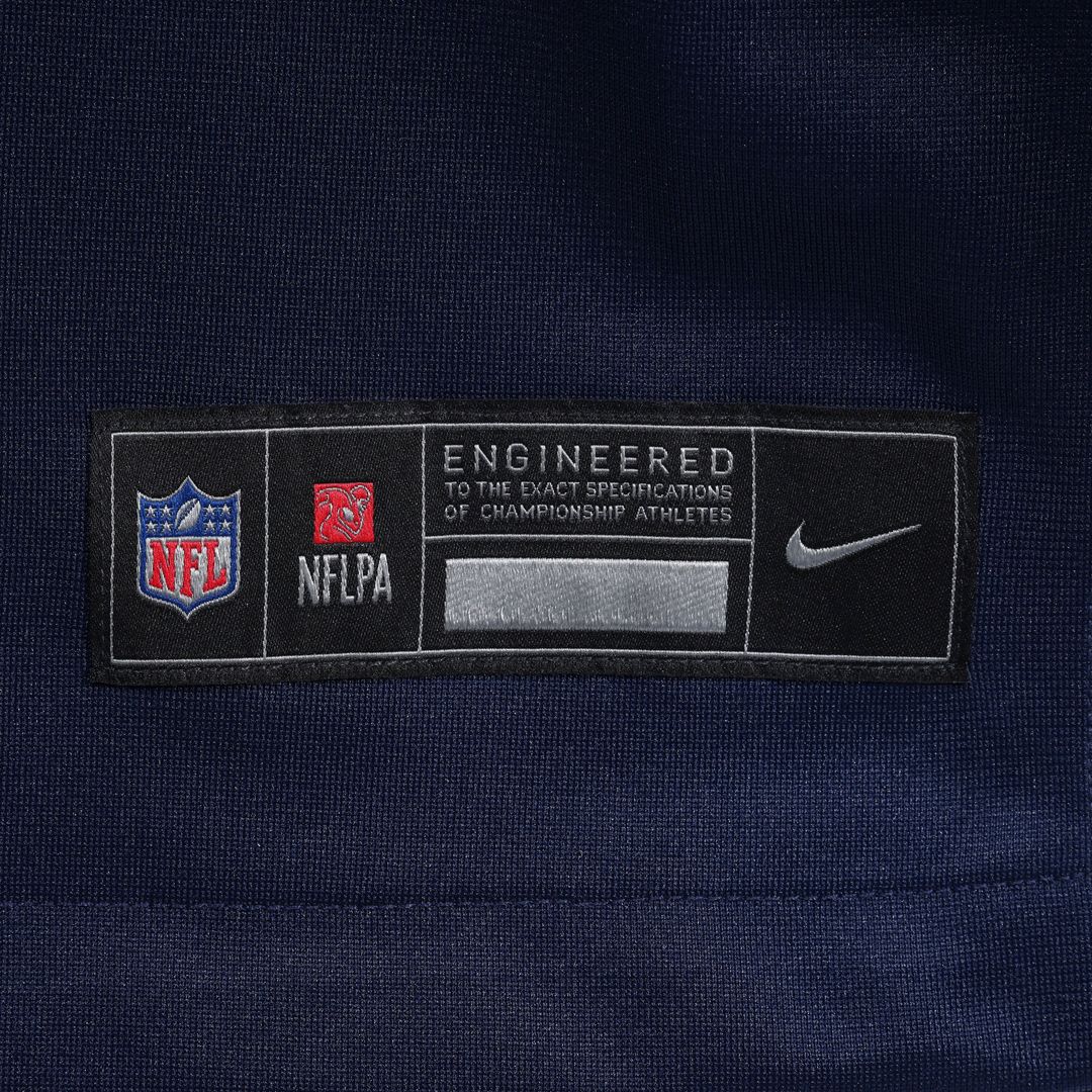 New England Patriots Bradyn Swinson Navy Team Game Jersey product image 8, provided for visual reference and product detail