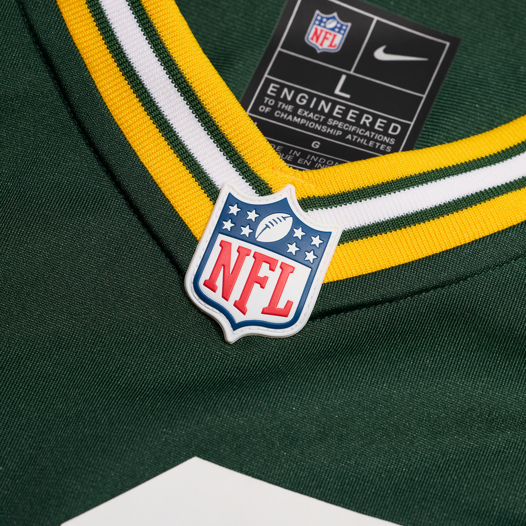 Green Bay Packers Benjamin St-Juste Green Team Game Jersey product image 8, provided for visual reference and product detail