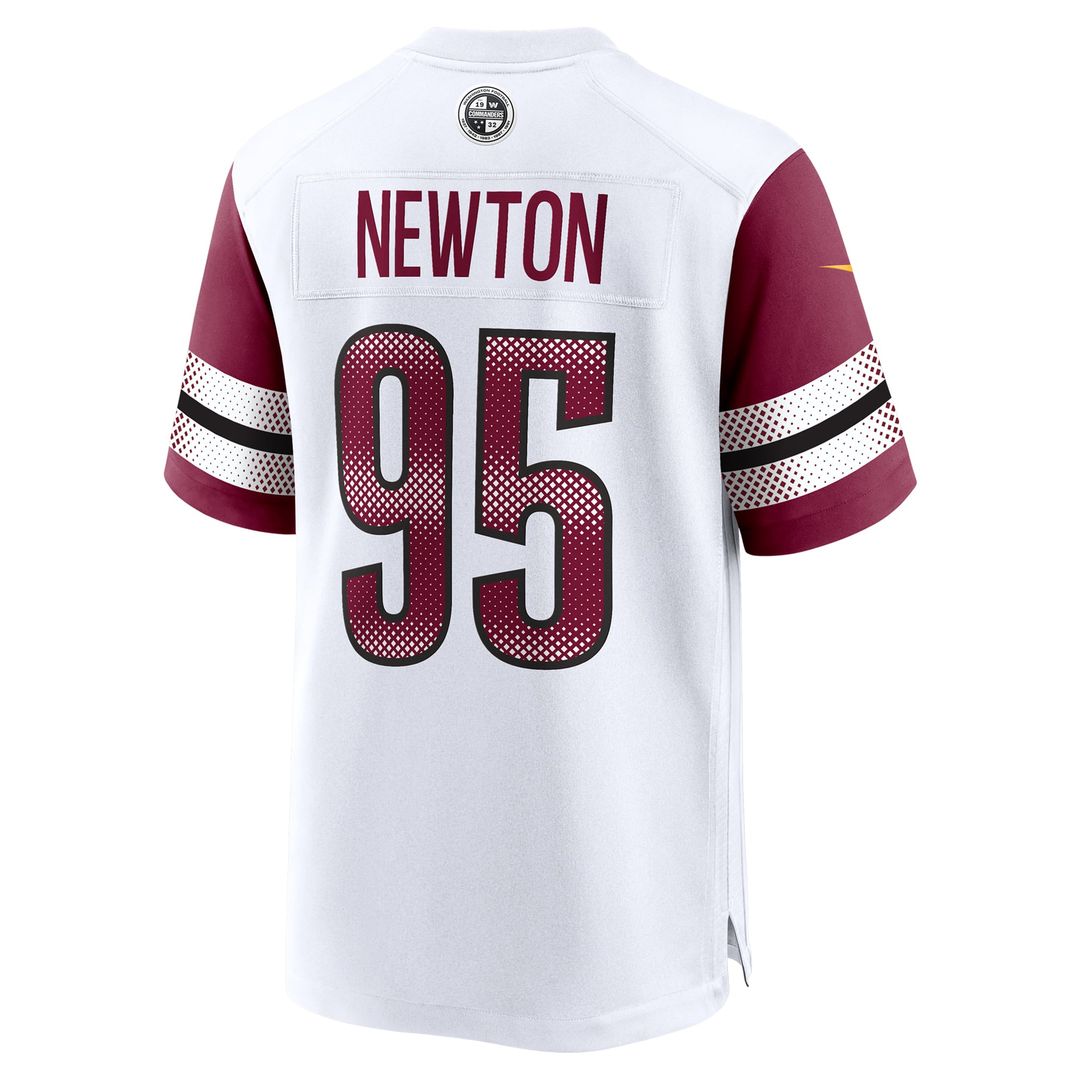 Washington Commanders Jer'Zhan Newton White Game Jersey product image 3, provided for visual reference and product detail