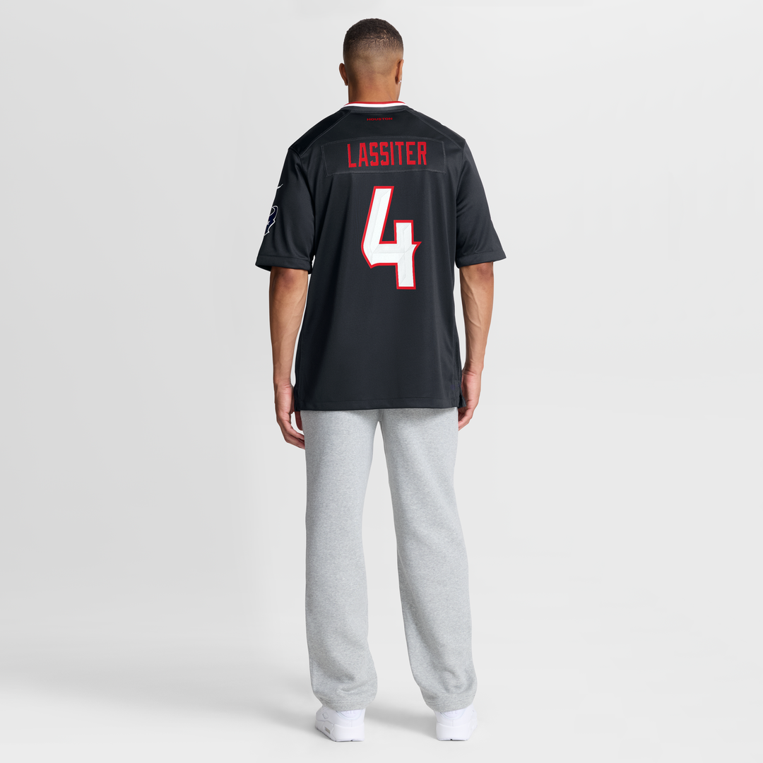 Houston Texans Kamari Lassiter Navy Team Game Jersey product image 8, provided for visual reference and product detail review
