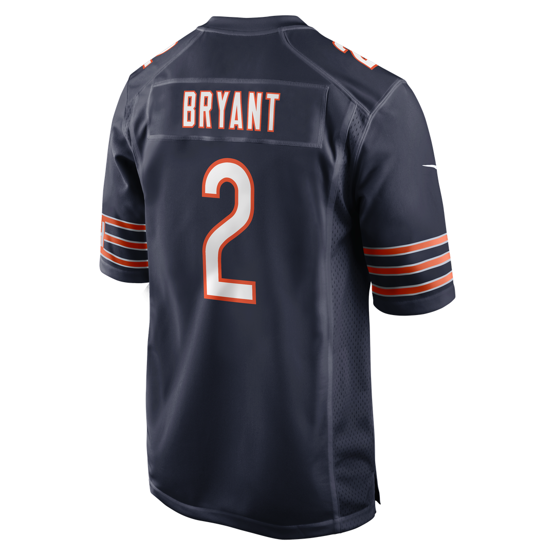 Chicago Bears Coby Bryant Navy Team Game Jersey product image 3, provided for visual reference and product detail review