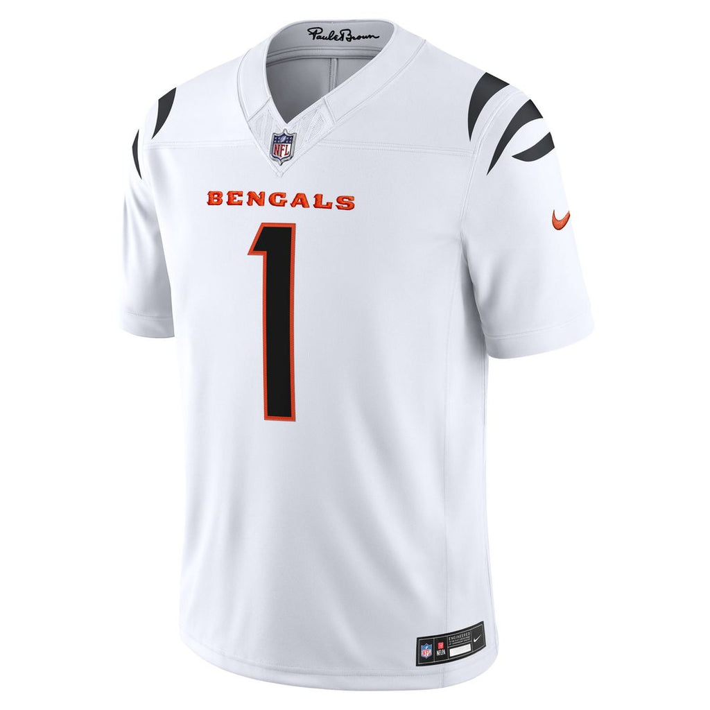 Cincinnati Bengals Ja'Marr Chase Orange Alternate Vapor F.U.S.E. Stitched Limited Jersey product image 11, provided for