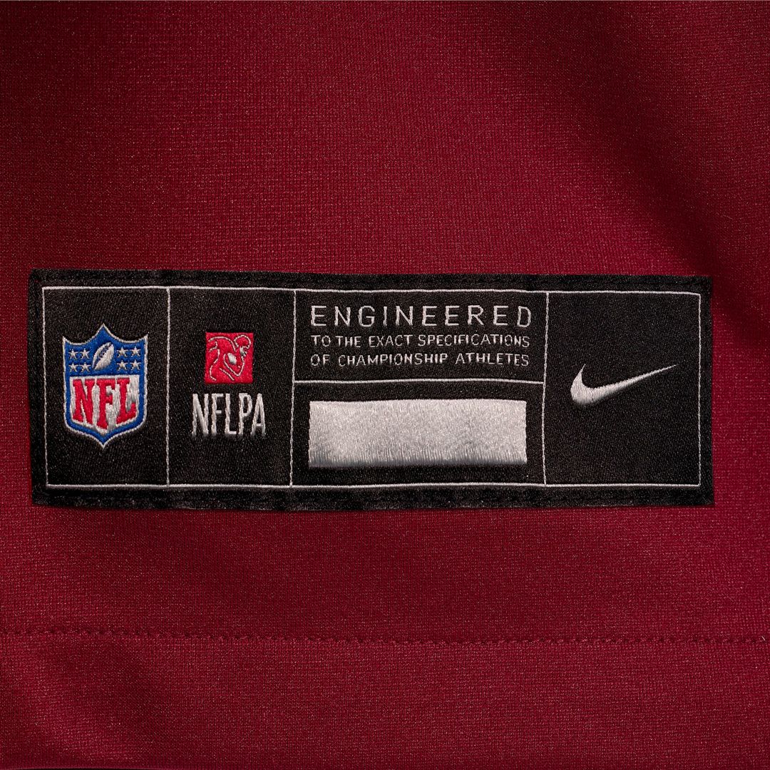 Washington Commanders Deebo Samuel Sr Burgundy Game Player Jersey product image 6, provided for visual reference and product