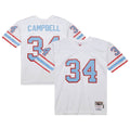 Houston Oilers Earl Campbell White 1979 Legacy Replica Jersey product image 1, provided for visual reference and product
