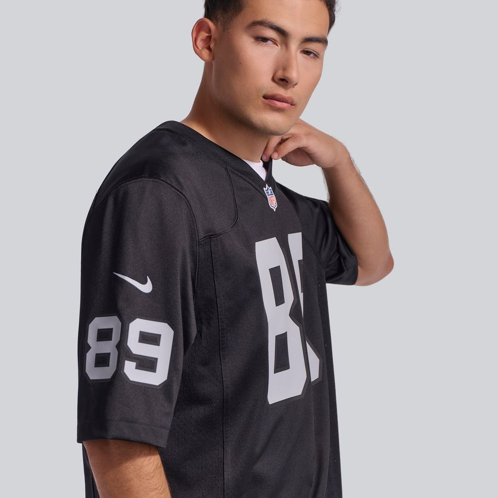 Las Vegas Raiders Brock Bowers Black Player Game Jersey product image 23, provided for visual reference and product detail
