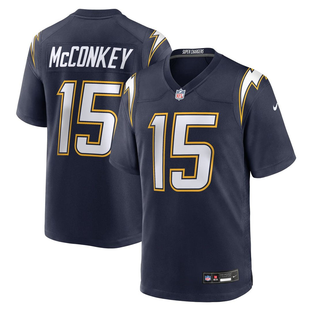 Los Angeles Chargers Ladd McConkey Powder Blue Player Game Jersey product image 17, provided for visual reference and