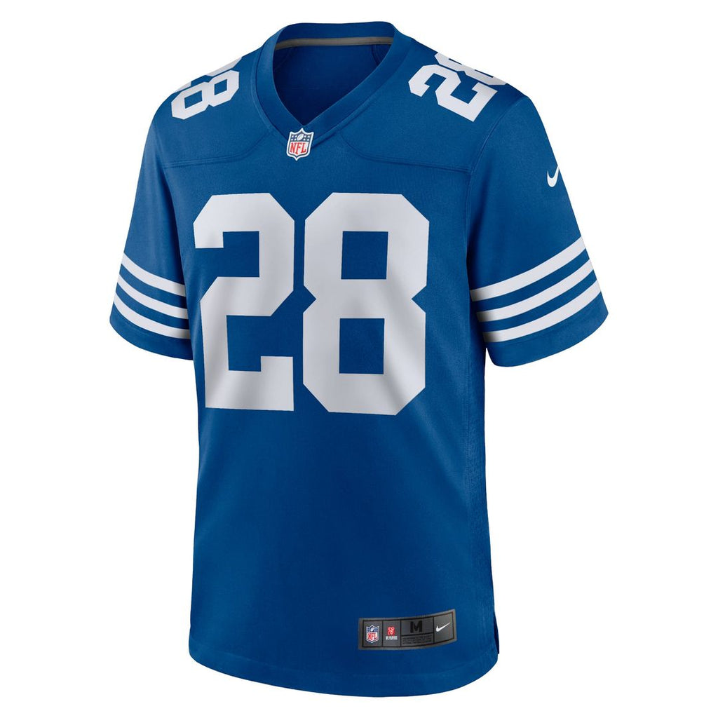 Indianapolis Colts Jonathan Taylor White Game Jersey product image 8, provided for visual reference and product detail review