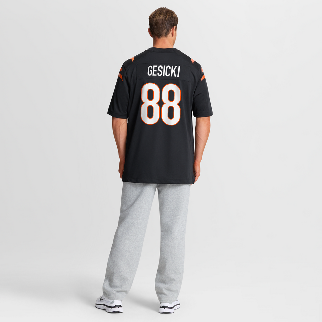 Cincinnati Bengals Mike Gesicki Black Game Jersey product image 8, provided for visual reference and product detail review