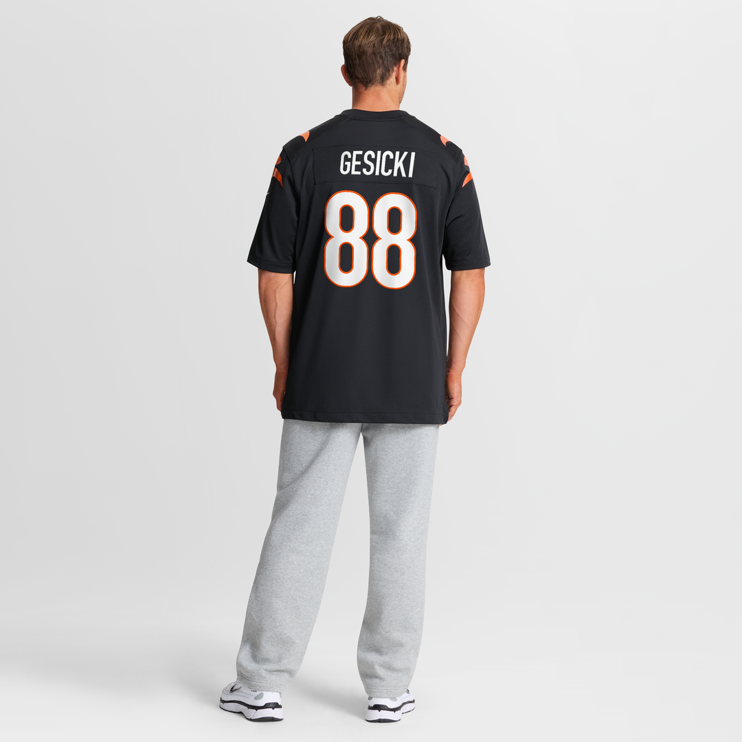 Cincinnati Bengals Mike Gesicki Black Game Jersey product image 8, provided for visual reference and product detail review