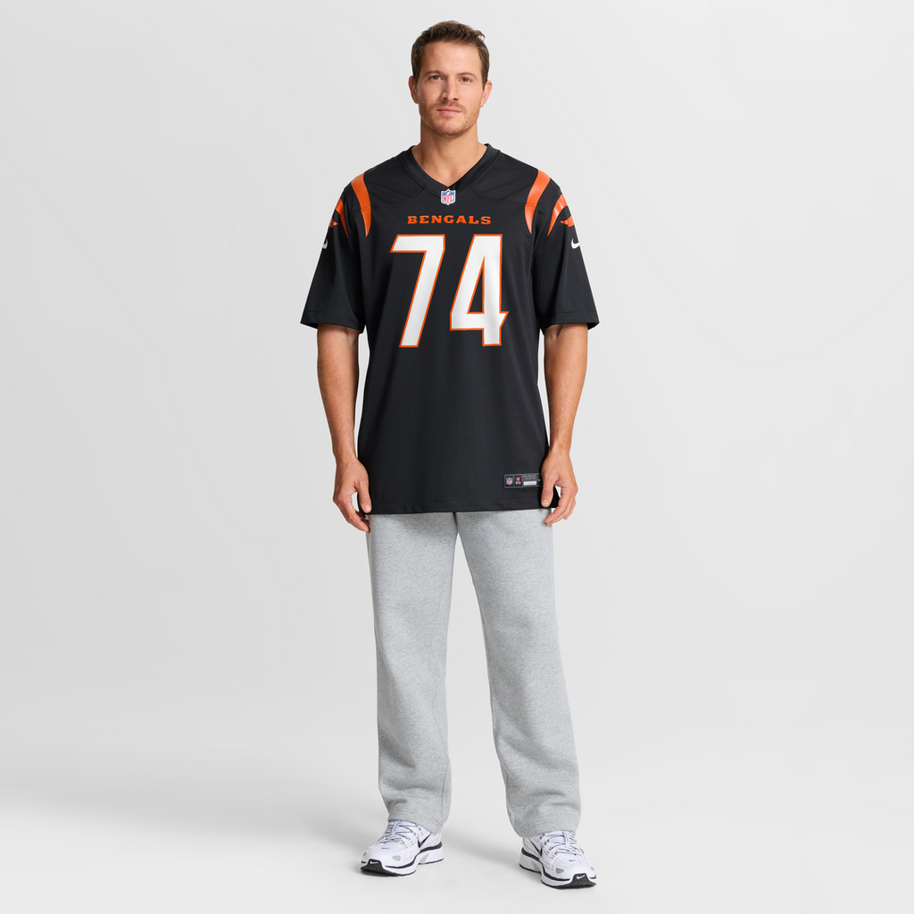 Cincinnati Bengals Jalen Rivers Black Team Game Jersey product image 7, provided for visual reference and product detail