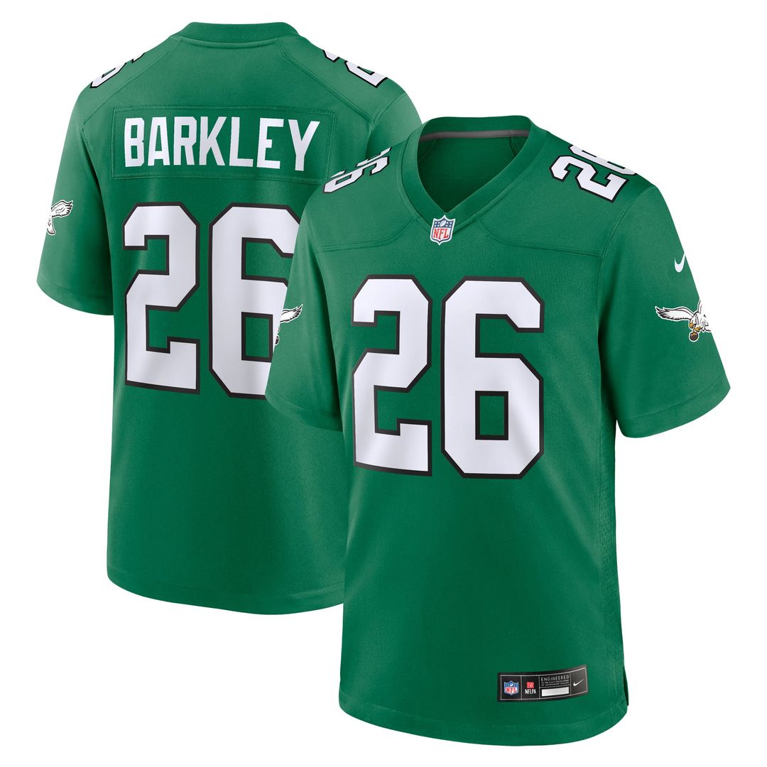 Philadelphia Eagles Saquon Barkley White Game Jersey product image 40, provided for visual reference and product detail