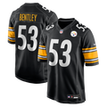 Pittsburgh Steelers JaWhaun Bentley Black Team Game Jersey product image 1, provided for visual reference and product detail