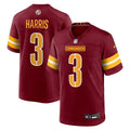 Washington Commanders Will Harris Burgundy Team Game Jersey product image 1, provided for visual reference and product