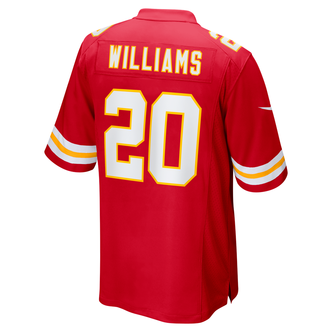 Kansas City Chiefs Nohl Williams Red Team Game Jersey product image 3, provided for visual reference and product detail