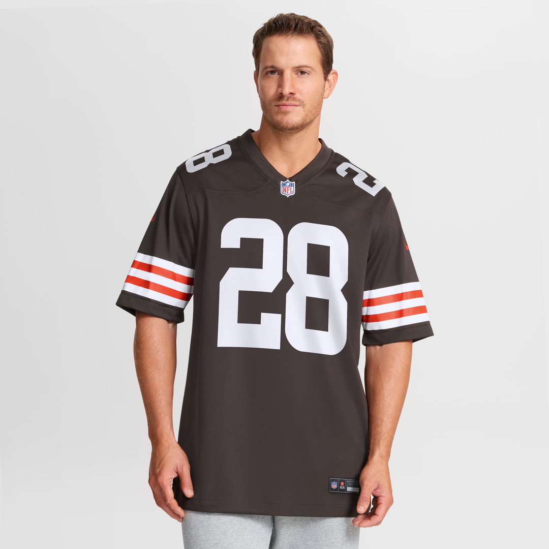 Cleveland Browns Tre Avery Brown Team Game Jersey product image 4, provided for visual reference and product detail review