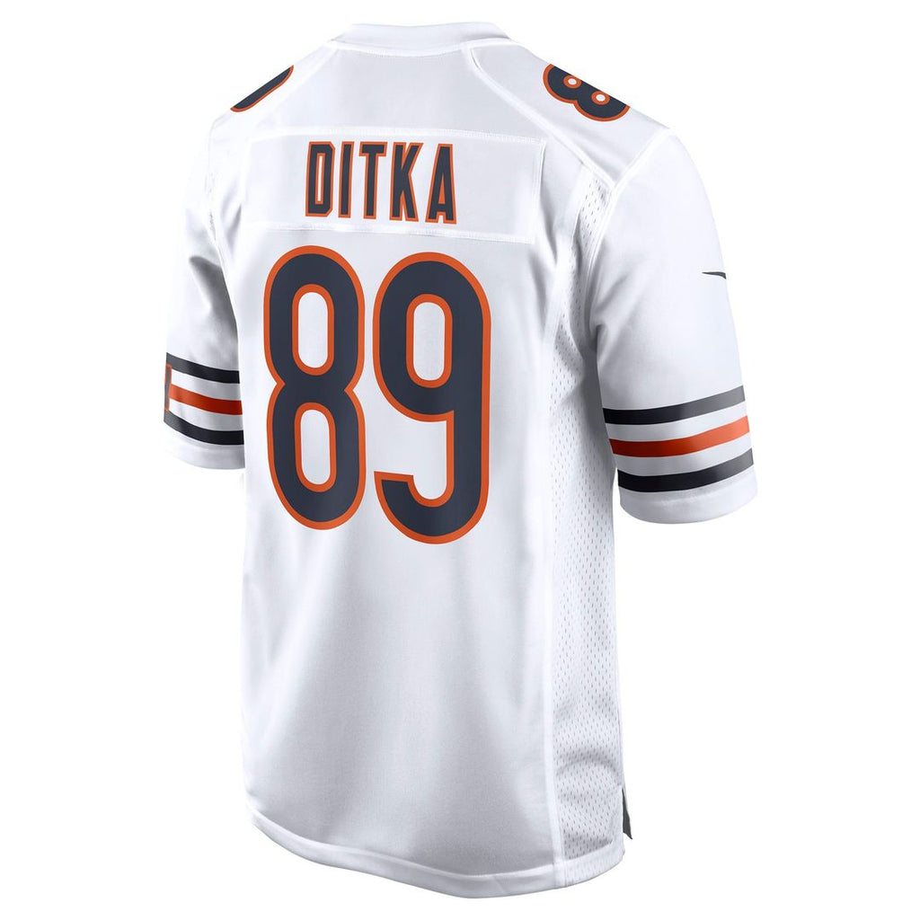 Chicago Bears Mike Ditka White Retired Player Game Jersey product image 6, provided for visual reference and product detail