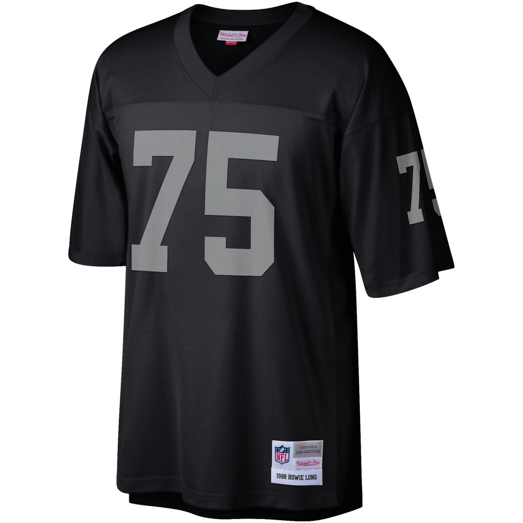Las Vegas Raiders Howie Long Black Legacy Replica Jersey product image 2, provided for visual reference and product detail