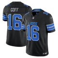 Detroit Lions Jared Goff Black Alternate Vapor F.U.S.E. Stitched Limited Jersey product image 1, provided for visual