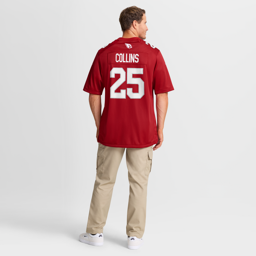 Arizona Cardinals Zaven Collins Cardinal Home Game Jersey product image 8, provided for visual reference and product detail