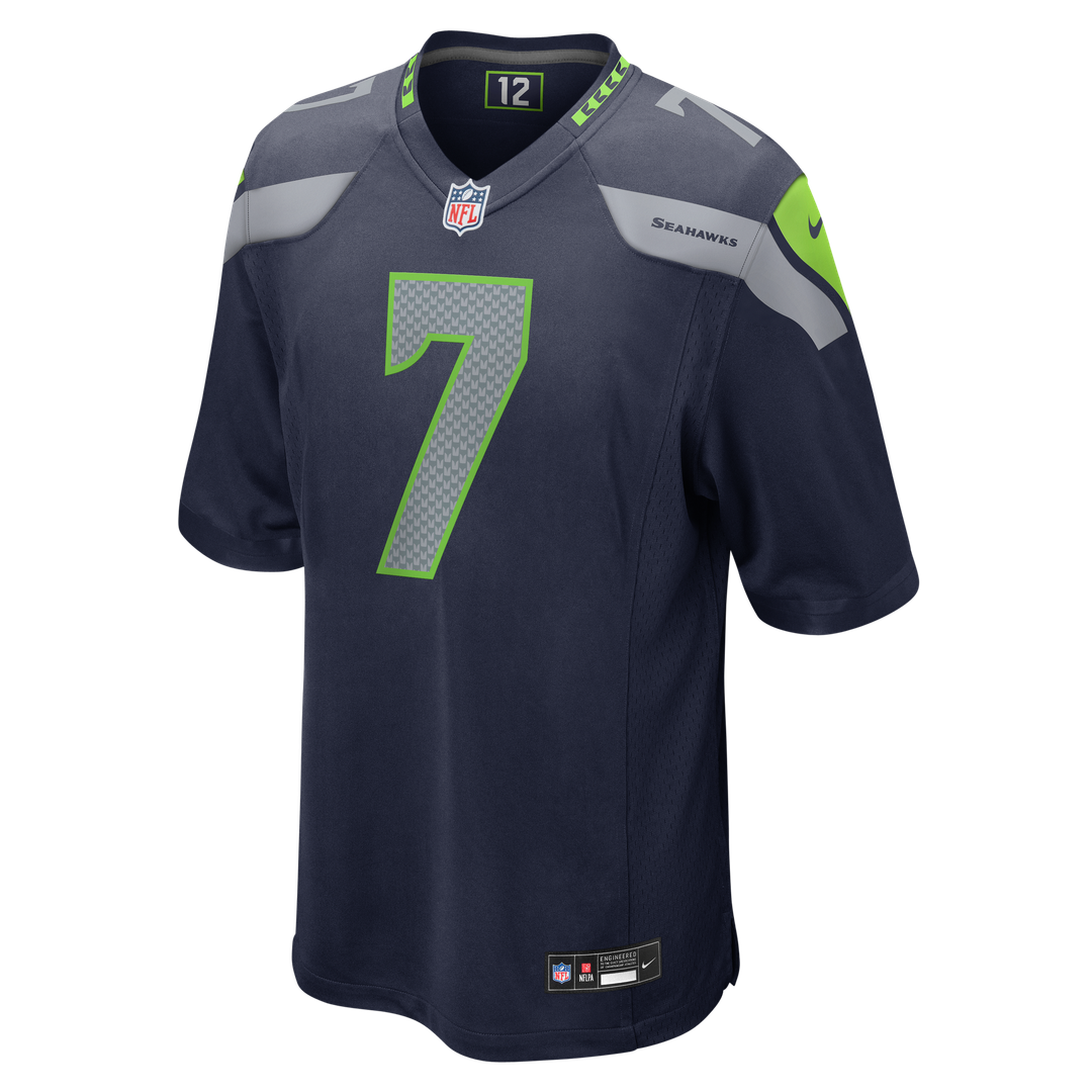 Seattle Seahawks Uchenna Nwosu College Navy Team Game Jersey product image 2, provided for visual reference and product
